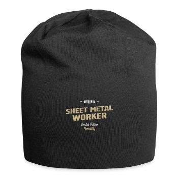 Sheet Metal Worker Funny Job Title Profession - Jersey Beanie - black - Front