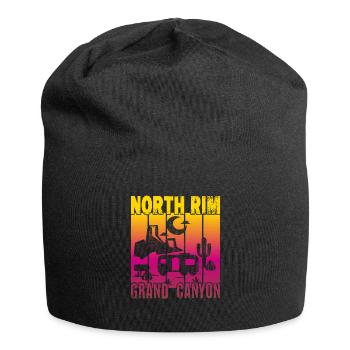North Rim Grand Canyon Camping - Jersey Beanie - black - Front