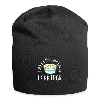 Porridge Cereal Grits Kasha Upma Rice And Oats - Jersey Beanie - black - Front