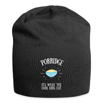 Porridge Cereal Grits Kasha Upma Rice And Oats - Jersey Beanie - black - Front