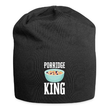 Porridge Cereal Grits Kasha Upma Rice And Oats - Jersey Beanie - black - Front