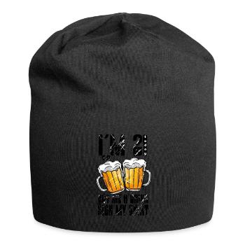Im 21 Today So Buy Me A Drink And Sign My Shirt - Jersey-Beanie - Schwarz - Vorne