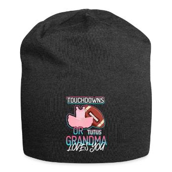 Touchdowns ou Tutus Grand-mère t’aime - Bonnet en jersey - charbon - Devant