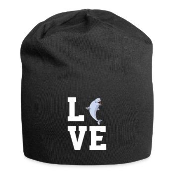 Beluga Wal Liebhaber - Jersey-Beanie - Schwarz - Vorne