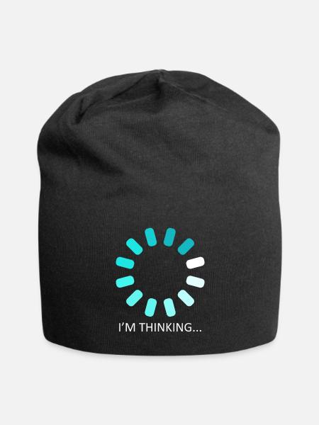 I'm Thinking Stand By, I'm Processing This - Jersey Beanie - black