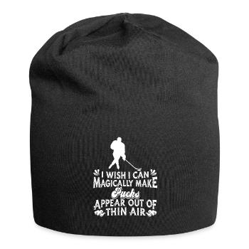 Hockey sur glace Équipe de joueurs de hockey sur glace - Bonnet en jersey - noir - Devant