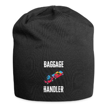Baggage Handler Airfield Airport Worker - Jersey Beanie - black - Front