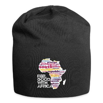 Afrika Zimbabwe Urlaub Geschenk T-shirt - Jersey-Beanie - Schwarz - Vorne