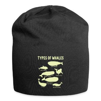 Types of Whales Whale Lovers Whales Species - Jersey Beanie - black - Front