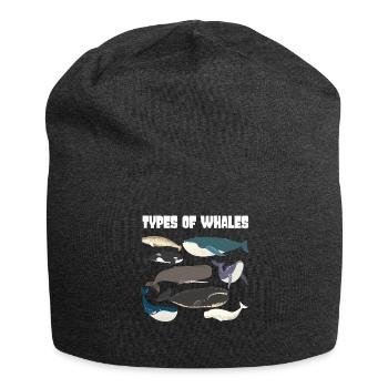 Types of Whales Whale Lovers Whales Species - Jersey Beanie - charcoal grey - Front