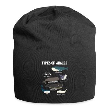 Types of Whales Whale Lovers Whales Species - Jersey-Beanie - Schwarz - Vorne