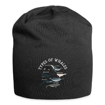 Types of Whales Whale Lovers Whales Species - Jersey Beanie - black - Front