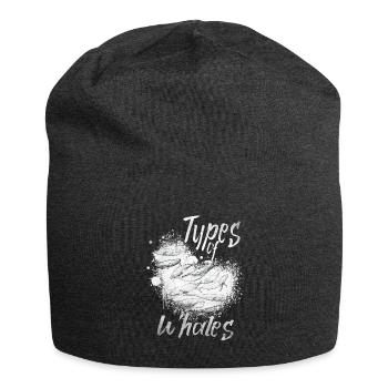 Types of Whales Whale Lovers Whales Species - Jersey Beanie - charcoal grey - Front