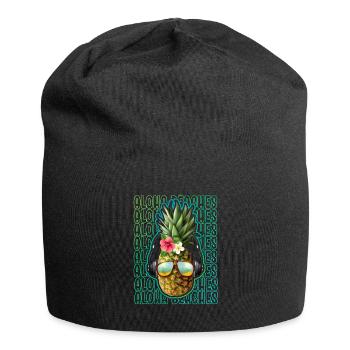 Aloha Beaches Tropical Hawaiian Summer Island - Jersey-Beanie - Schwarz - Vorne