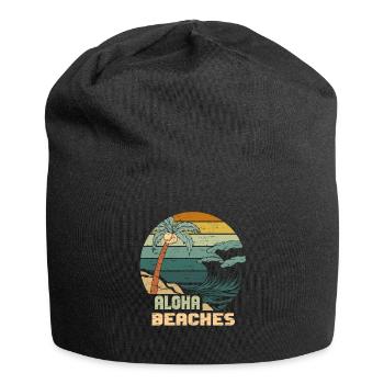 Aloha Beaches Tropical Hawaiian Summer Island - Jersey-Beanie - Schwarz - Vorne
