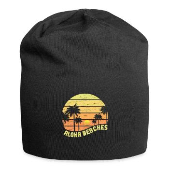 Aloha Beaches Tropical Hawaiian Summer Island - Jersey-Beanie - Schwarz - Vorne