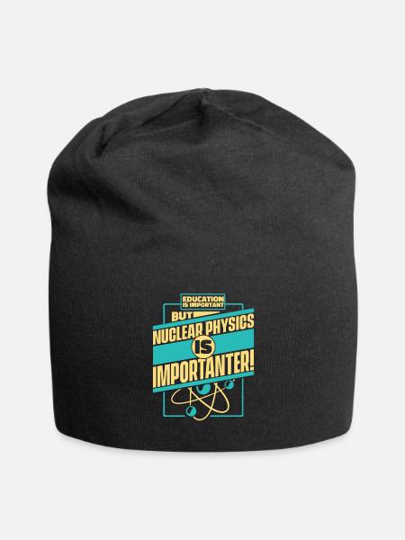 Physik Physiker - Jersey-Beanie - Schwarz