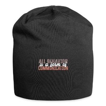 Tout comportement est une forme de communication - Bonnet en jersey - noir - Devant