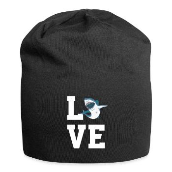 Chers requins - Bonnet en jersey - noir - Devant