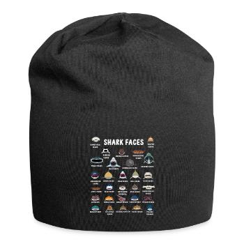 Types Of Shark Faces. Shark Face Identification - Jersey Beanie - black - Front