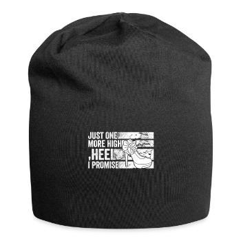Juste un talon haut de plus que je promets - Bonnet en jersey - noir - Devant