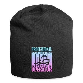 Professional Forklift Operator - Jersey-Beanie - Schwarz - Vorne
