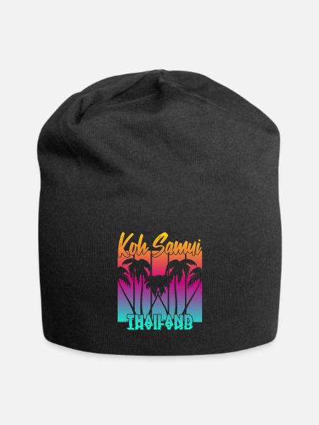 Koh Samui Thailand - Jersey-Beanie - Schwarz