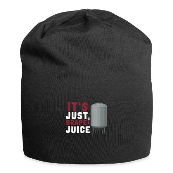 Organic Grape Juice Bottles - Jersey-Beanie - Schwarz - Vorne