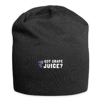 Organic Grape Juice Bottles - Jersey-Beanie - Schwarz - Vorne