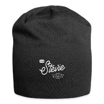 Team Stevie Lifetime Member Personalized Name - Jersey Beanie - black - Front