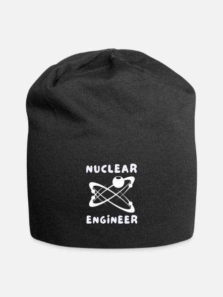Thème génie nucléaire de la fission de l’uranium - Bonnet en jersey - noir