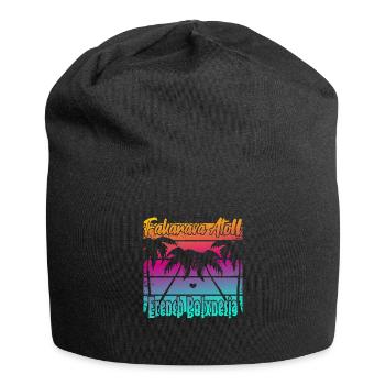 Atoll de Fakarava Français Polynésie - Bonnet en jersey - noir - Devant