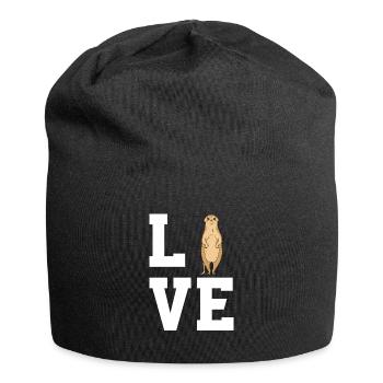 Dear Meerkats - Jersey Beanie - black - Front