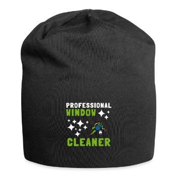 Window Cleaner Services Car Window Cleaning Window - Jersey Beanie - black - Front