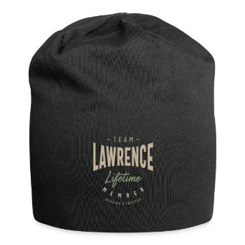 Team Lawrence Lifetime Member Personalized Name - Jersey Beanie - black - Front