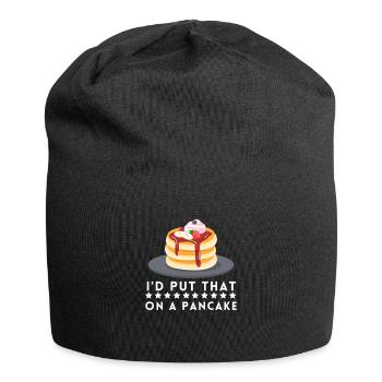 Syrup For Pancakes Flipping Flapjack Breakfast - Jersey Beanie - black - Front