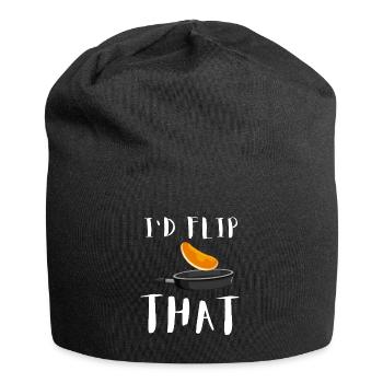 Syrup For Pancakes Flipping Flapjack Breakfast - Jersey Beanie - black - Front