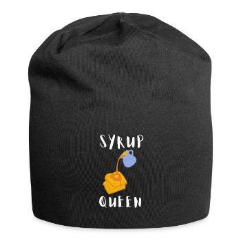 Syrup For Pancakes Flipping Flapjack Breakfast - Jersey Beanie - black - Front
