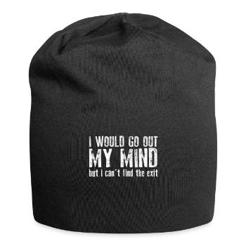 I Would Go Out Of My Mind - Jersey-Beanie - Schwarz - Vorne