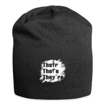Leur là Ils sont professeur d’anglais Grammaire - Bonnet en jersey - noir - Devant