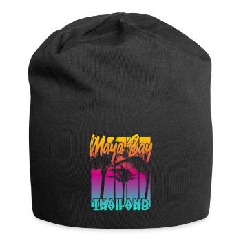 Maya Bay Thailand - Jersey Beanie - black - Front
