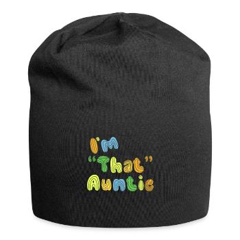 I am That Auntie - Jersey-Beanie - Schwarz - Vorne