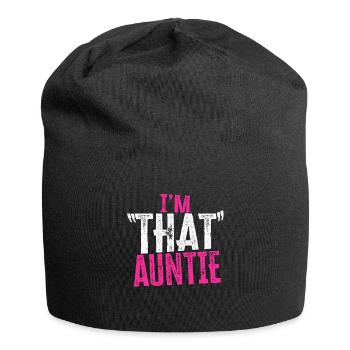 I am That Auntie - Jersey-Beanie - Schwarz - Vorne