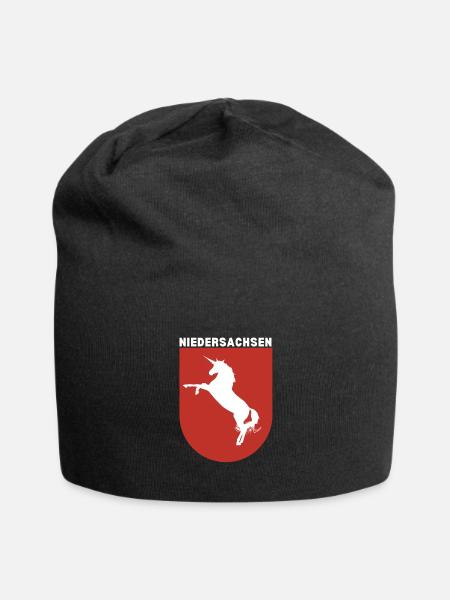 Hannover, Feuerwehr Niedersachsen Flagge - Jersey-Beanie - Schwarz