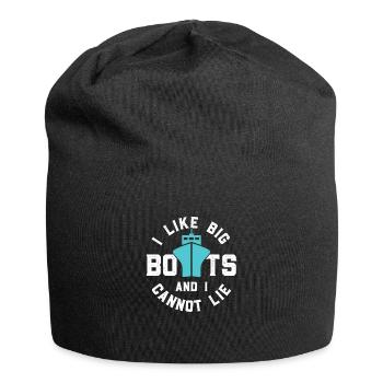 Segler Segelschiff Segelboot - Jersey-Beanie - Schwarz - Vorne