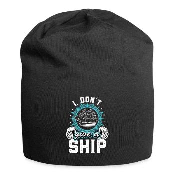 Segler Segelschiff Segelboot - Jersey-Beanie - Schwarz - Vorne