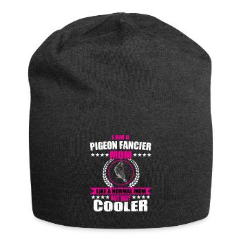 Lustige Taubenzüchter Mama - Jersey-Beanie - Anthrazit - Vorne