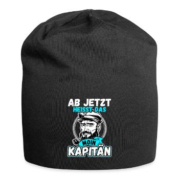Bestandener Bootsführerschein Kapitän - Jersey-Beanie - Schwarz - Vorne