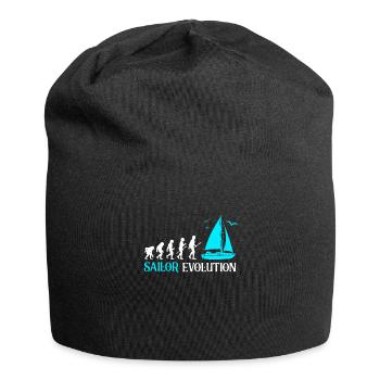 Segler Segelschiff Segelboot - Jersey-Beanie - Schwarz - Vorne