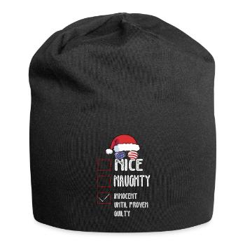 Nice Naughty Innocent Until Proven Guilty - Jersey-Beanie - Schwarz - Vorne